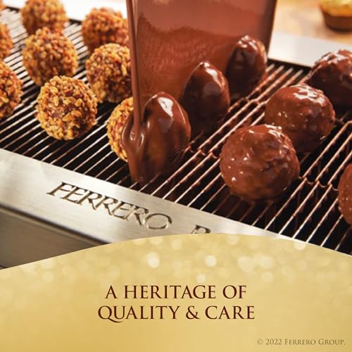 Ferrero Rocher, 12 Count, Premium Gourmet Milk Chocolate Hazelnut, Individually Wrapped Candy for Gifting, Mother's Day Gift, 5.3 oz