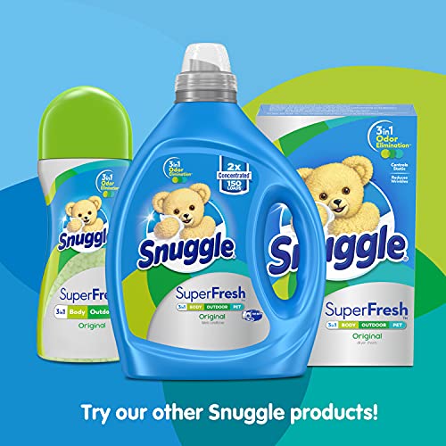 Snuggle Liquid Fabric Softener, SuperFresh Original, Eliminates Tough Odors, 2X Concentrated, 150 Loads